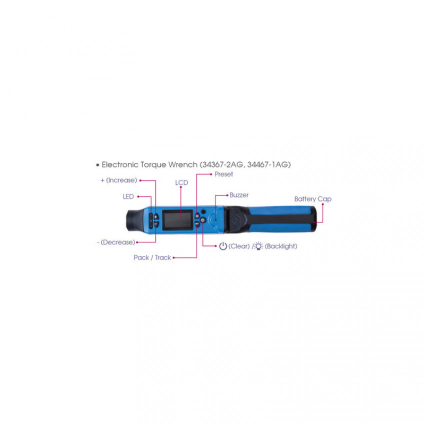 Ключ дінамометричний 1/2", 40-200 Нм-34467-1AG