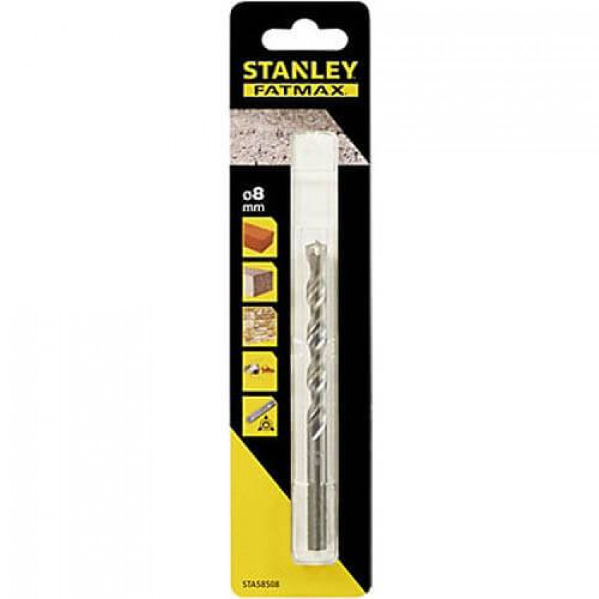 Свердло по бетону, цеглу, каменю STANLEY STA58508 d=8мм., L=120 x 75мм., блістер.-STA58508